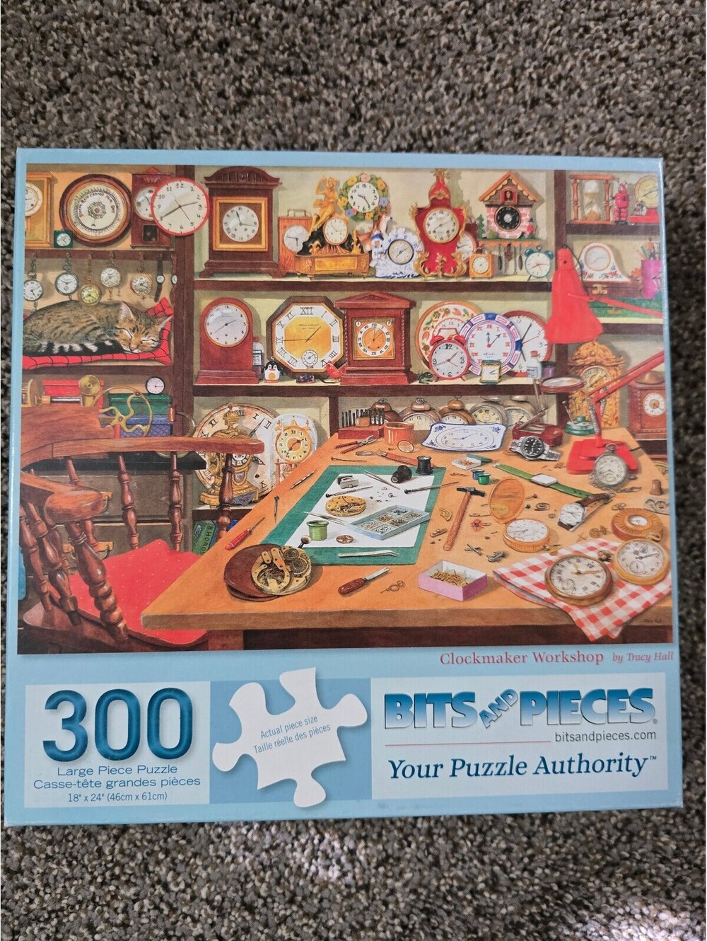 Bits and Pieces Clockmaker Workshop 300 Piece Jigsaw Puzzle